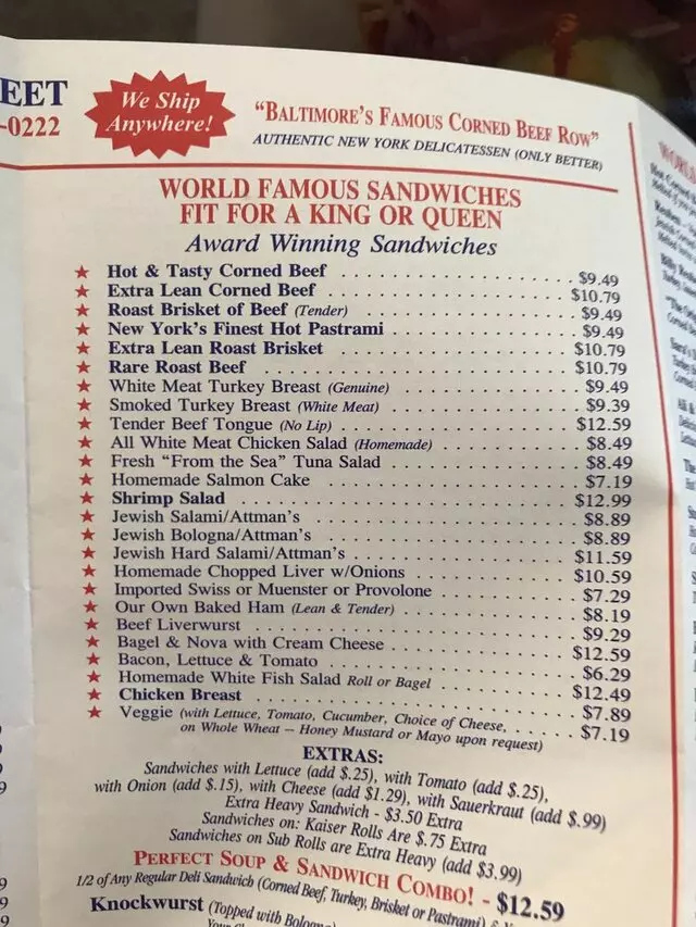 Attman’s Authentic New York Delicatessen