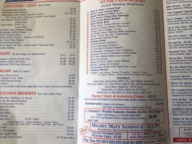 Attman’s Authentic New York Delicatessen