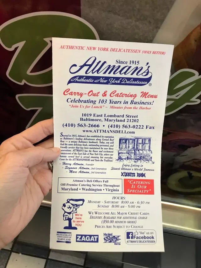 Attman’s Authentic New York Delicatessen