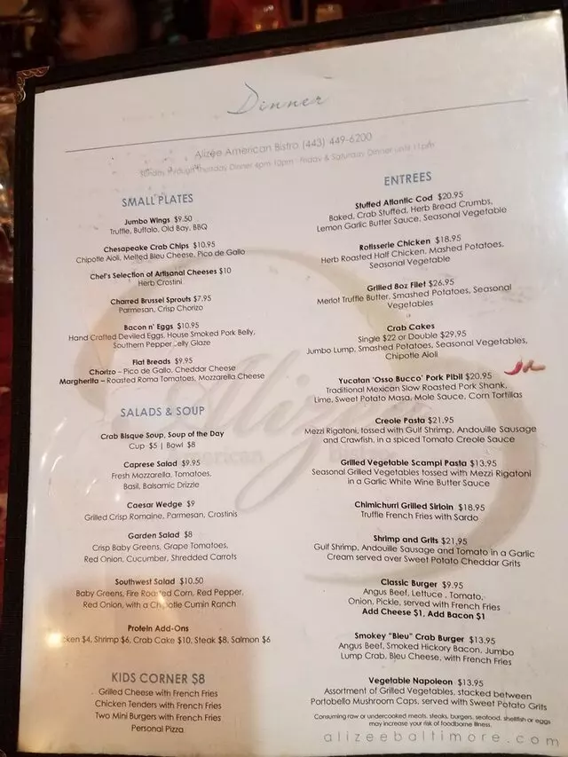 Alizee American Bistro