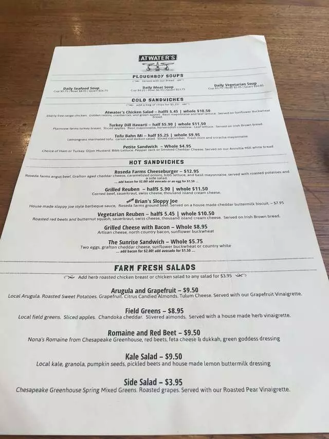 Atwater’s Café