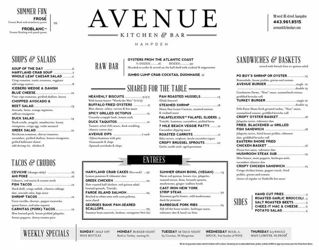 Avenue Kitchen & Bar