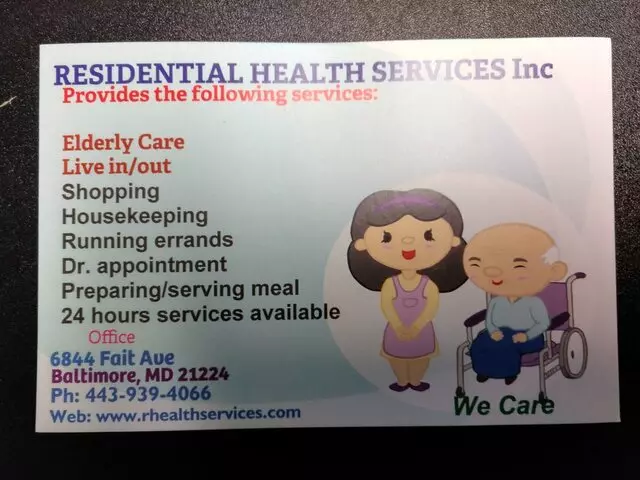 Residential Health Services Inc