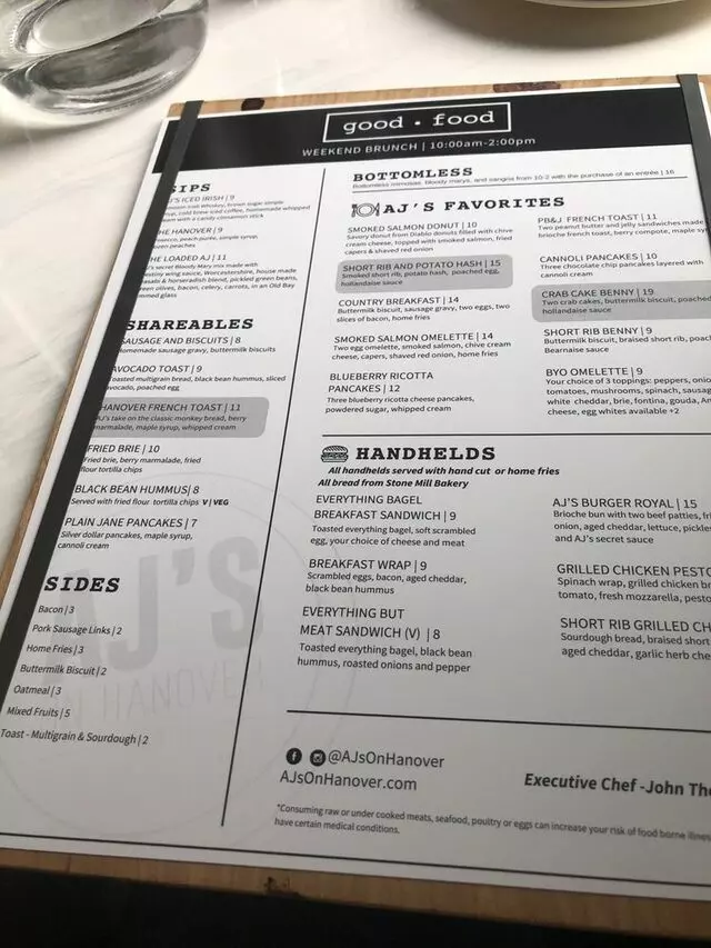AJ’s on Hanover